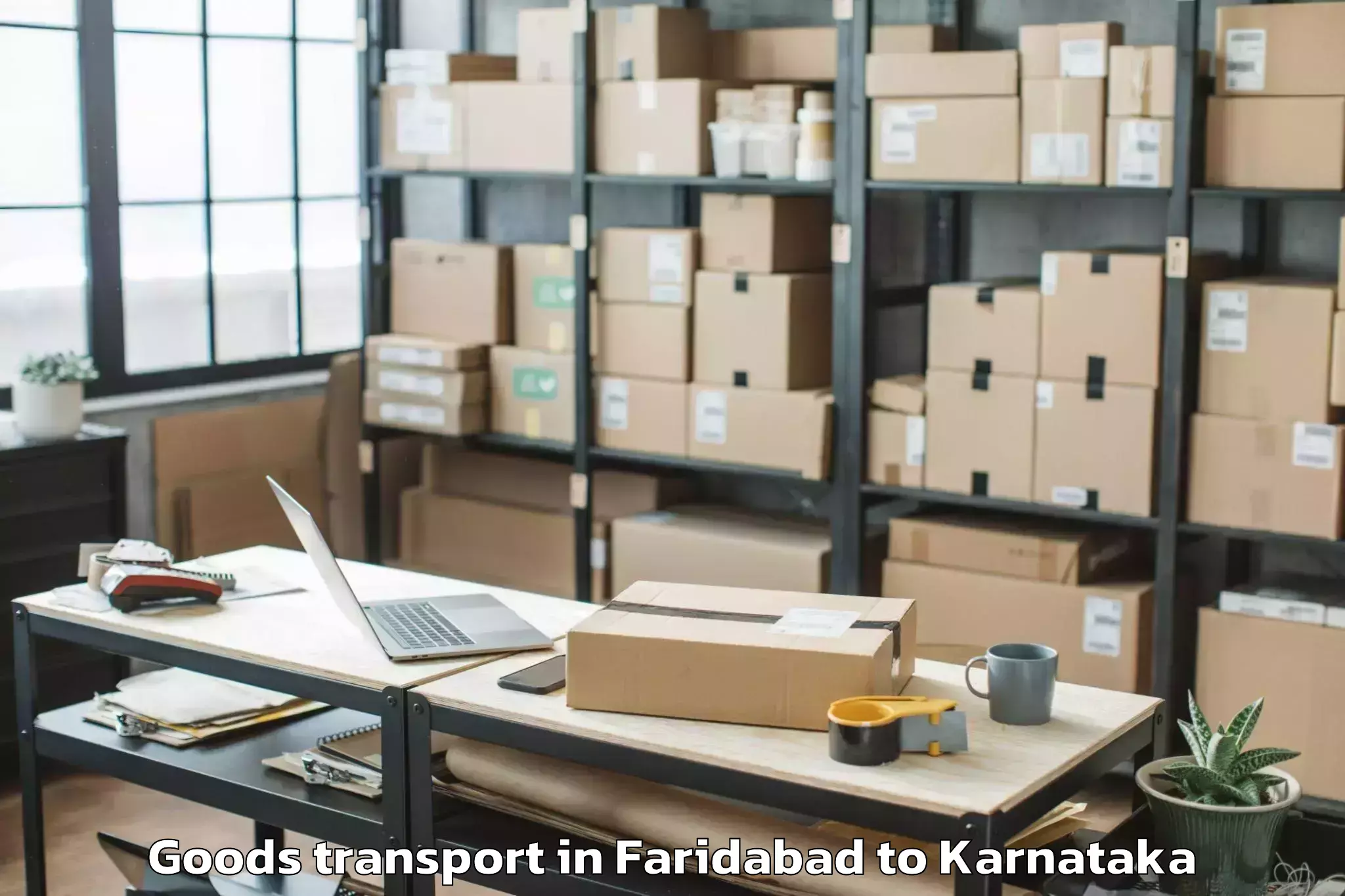 Top Faridabad to Gadag Goods Transport Available